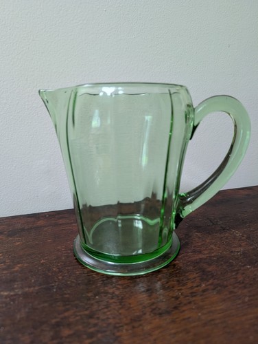 Vintage green depression glass - depression,