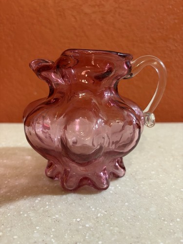 Vintage cranberry melon - 4.5”,